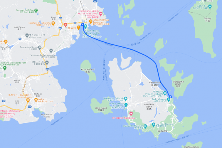 Uno (Okayama) - Honmura (Naoshima)